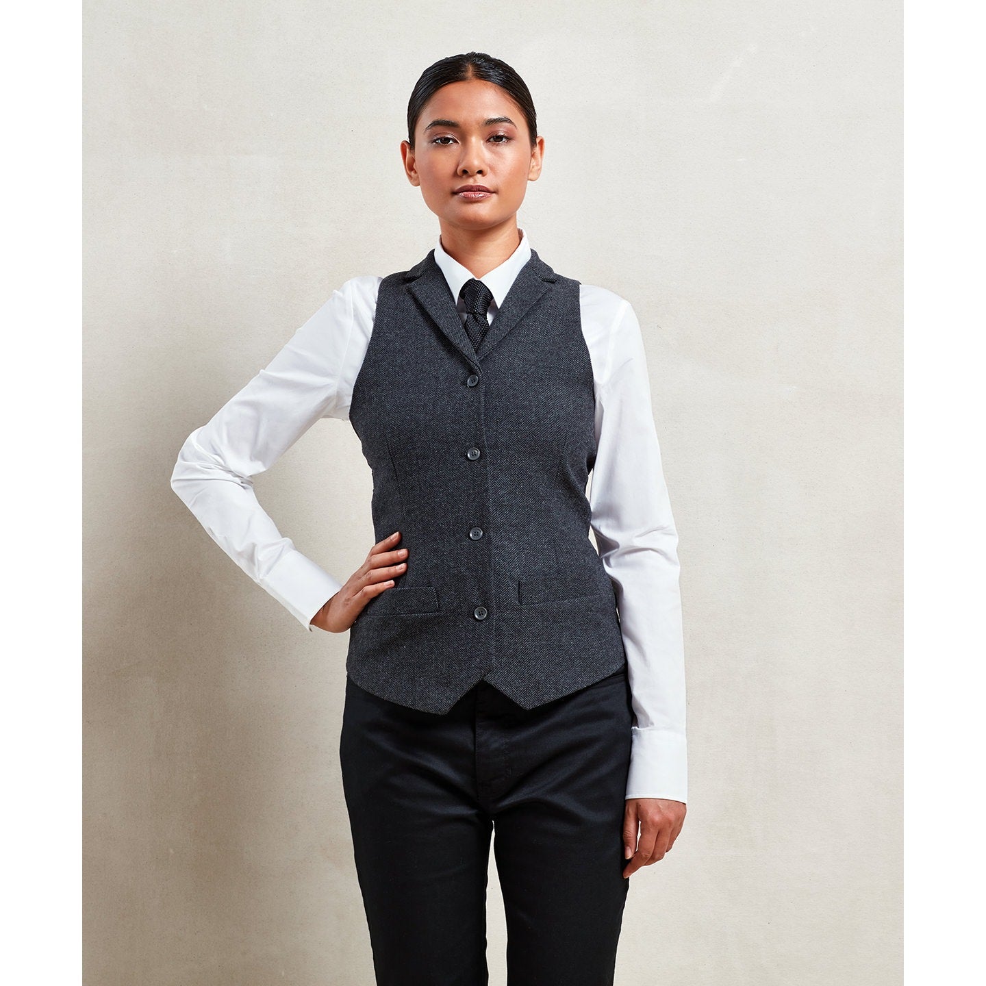 Premier Women's Herringbone Waistcoat