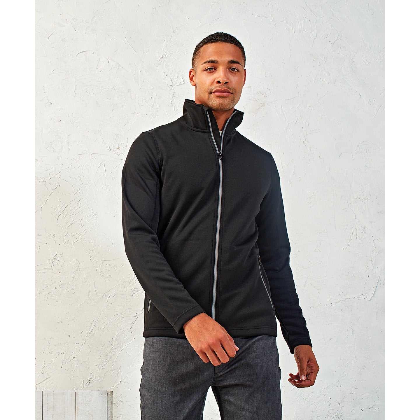 Premier Men's Spun Dyed Sustainable Zip-Through Sweatshirt