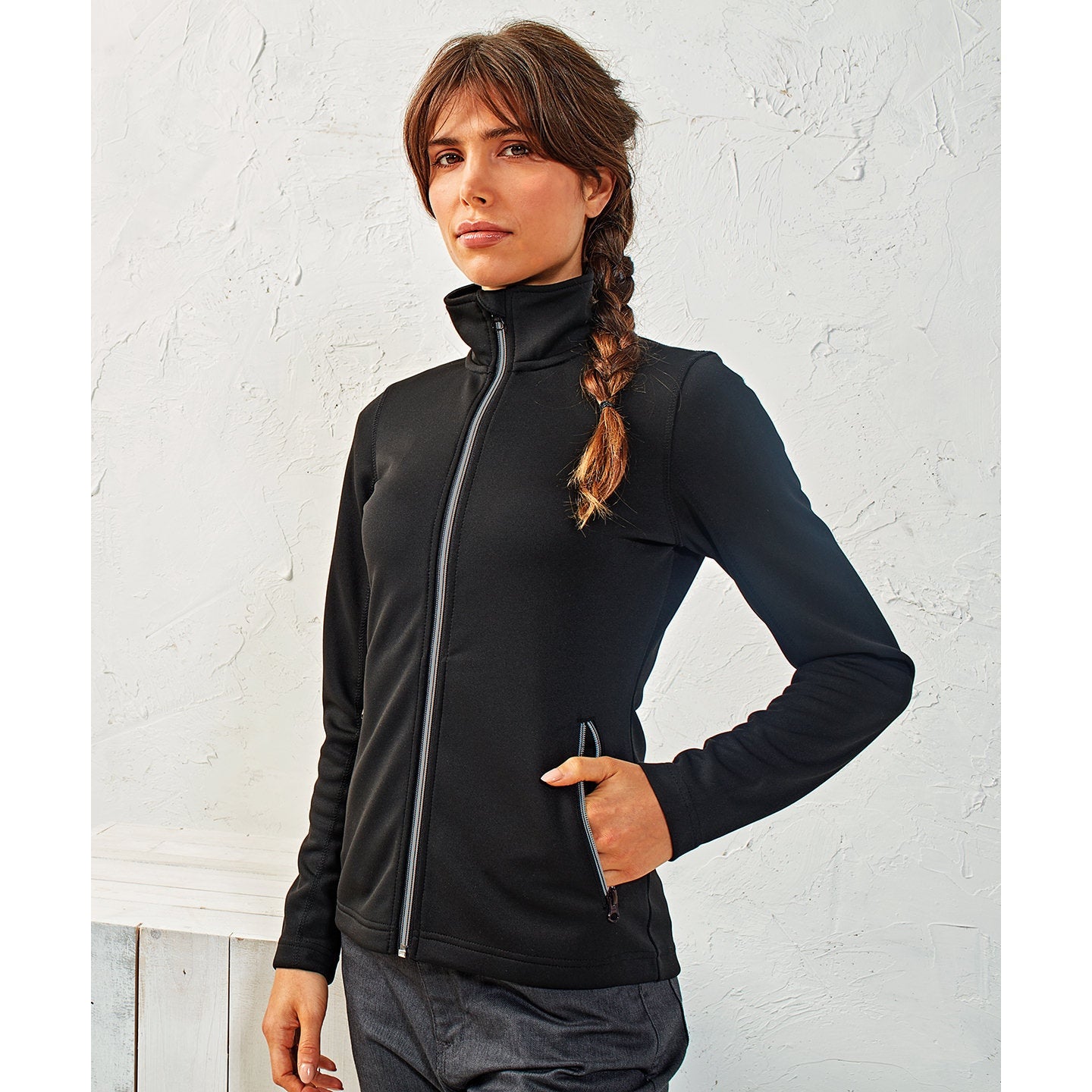 Premier Women's Spun Dyed Sustainable Zip-Through Sweatshirt