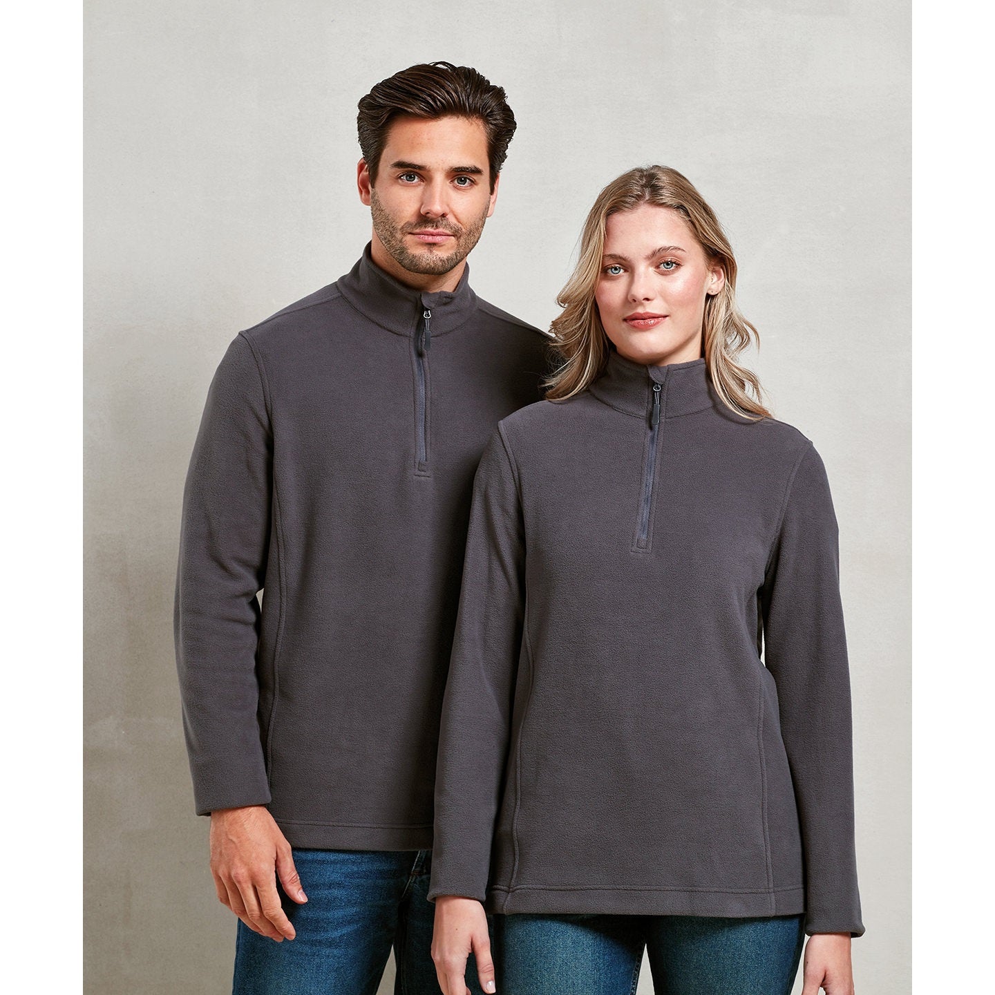 Premier Unisex Recyclight 1/4 Zip Microfleece