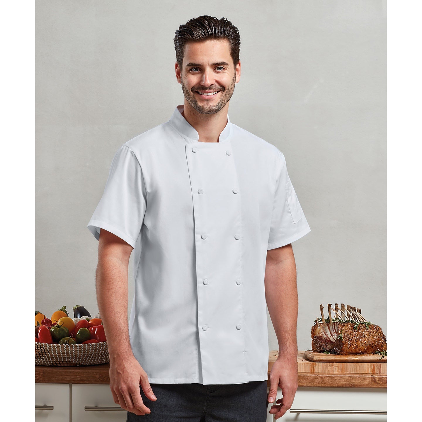 Premier Chefs Coolchecker® Short Sleeve Jacket