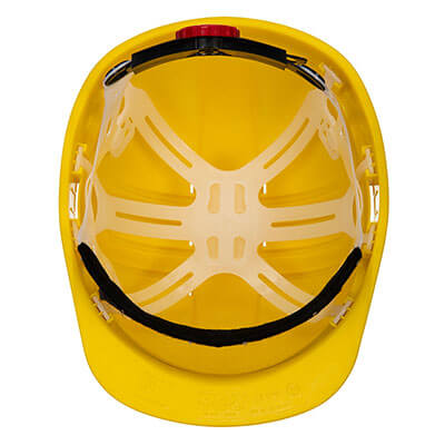 Portwest Expertline Safety Helmet (Wheel Ratchet) #colour_yellow