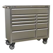 Sealey Rollcab 11 Drawer 1055mm Stainless Steel Heavy-Duty