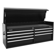 Sealey Topchest 7 Drawer 1415mm Heavy-Duty Black