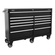 Sealey Rollcab 11 Drawer 1430mm Heavy-Duty Black