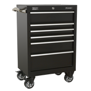 Sealey Rollcab 6 Drawer 675mm Heavy-Duty Black