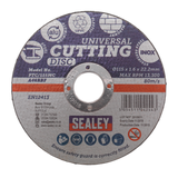 Sealey Multipurpose Cutting Disc Ø115 x 1.6mm Ø22.2mm Bore