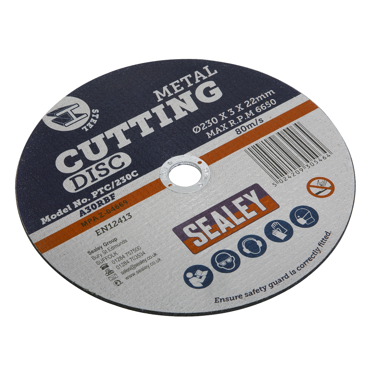 Sealey Cutting Disc Ø230 x 3mm 22mm Bore