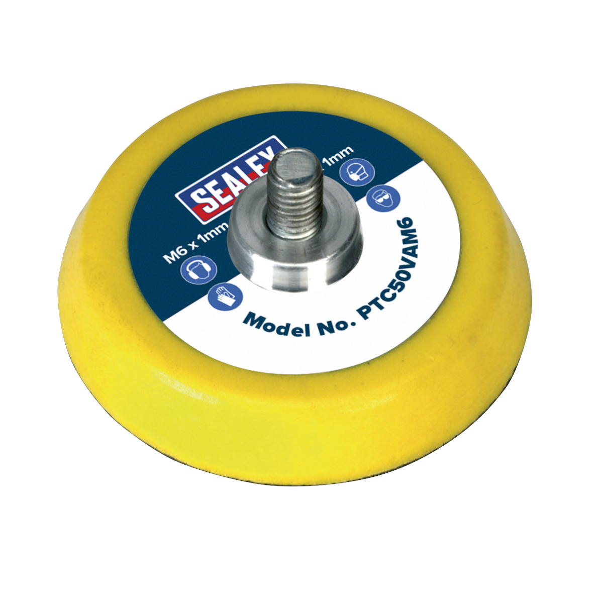 Sealey Hook-and-Loop Backing Pad Ø50mm M6 x 1mm