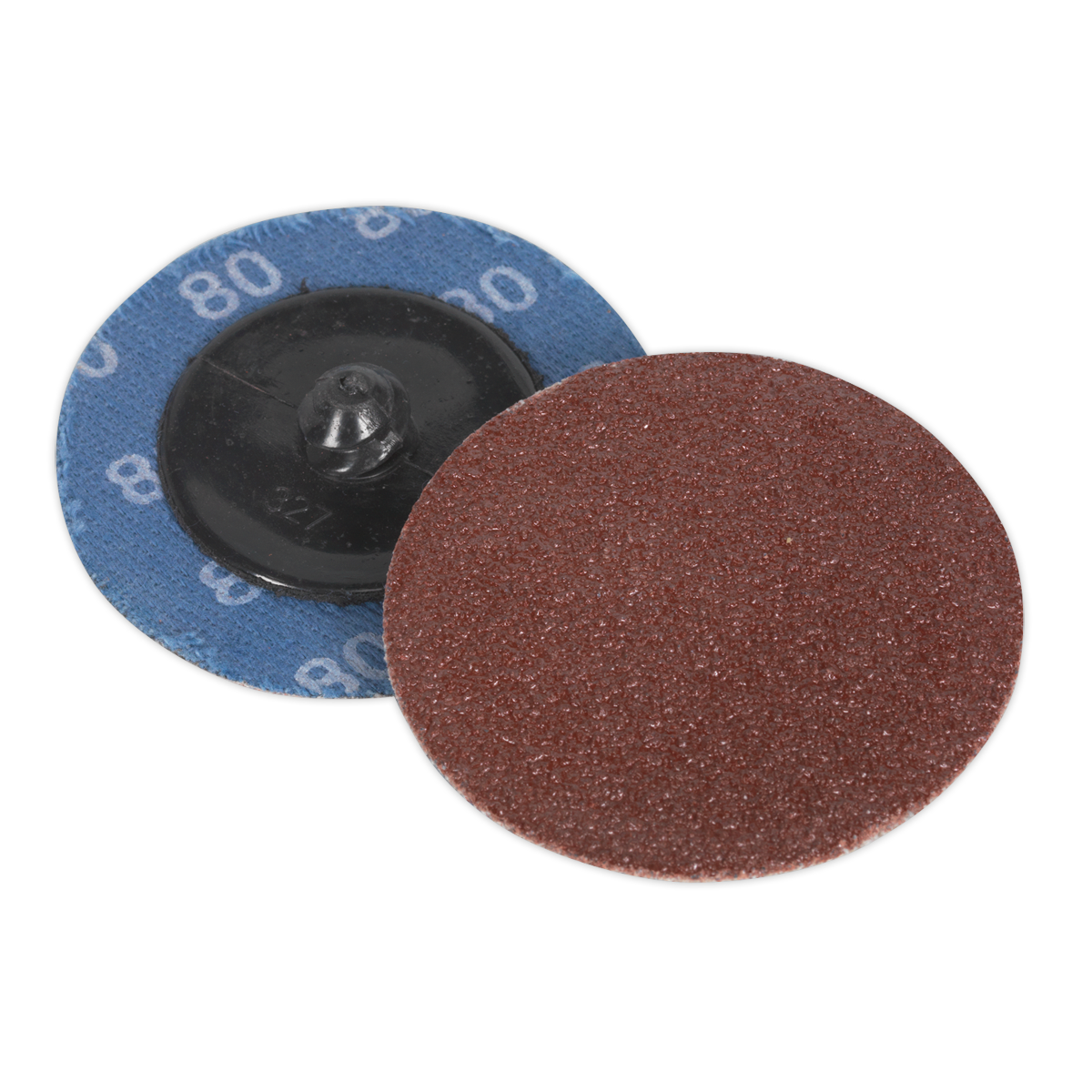 Sealey Quick-Change Sanding Disc Ø50mm 80Grit Pack of 10