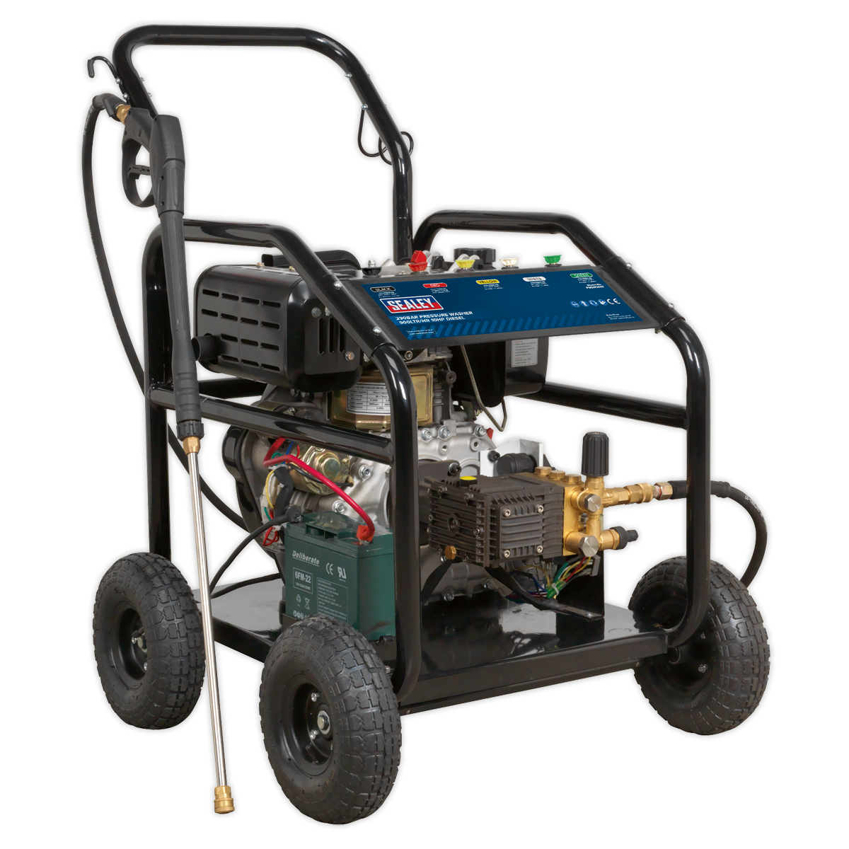 Sealey Pressure Washer 290bar 900L/hr 10hp - Diesel