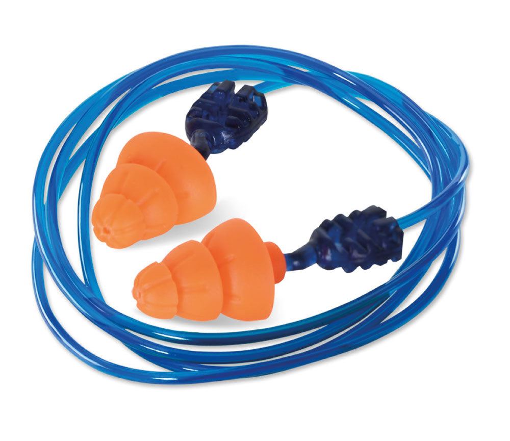 Beeswift Corded Tri Flange Reusable Ear Plug