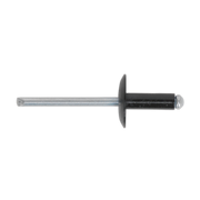 Sealey Aluminium Rivet Black Large Flange 4.8 x 18mm Pack of 200