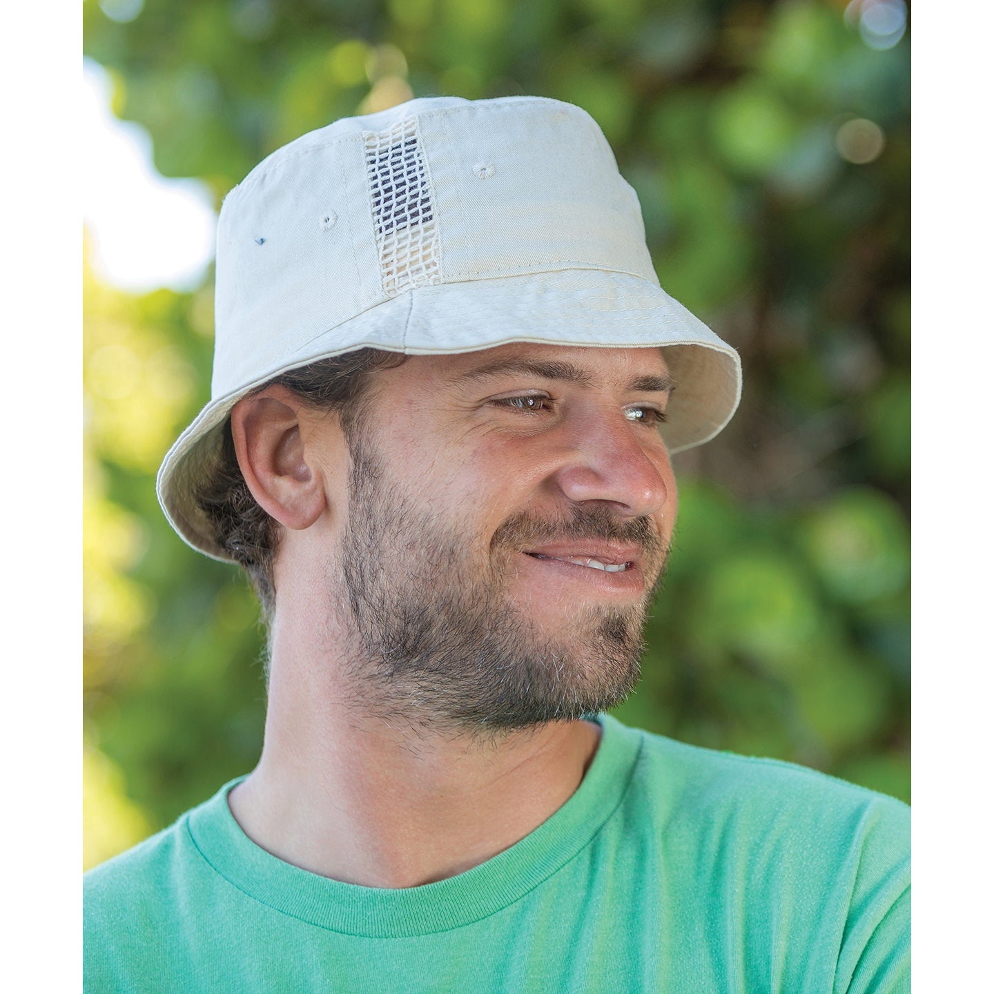 Result Headwear Deluxe Washed Cotton Bucket Hat With Side Mesh Panels