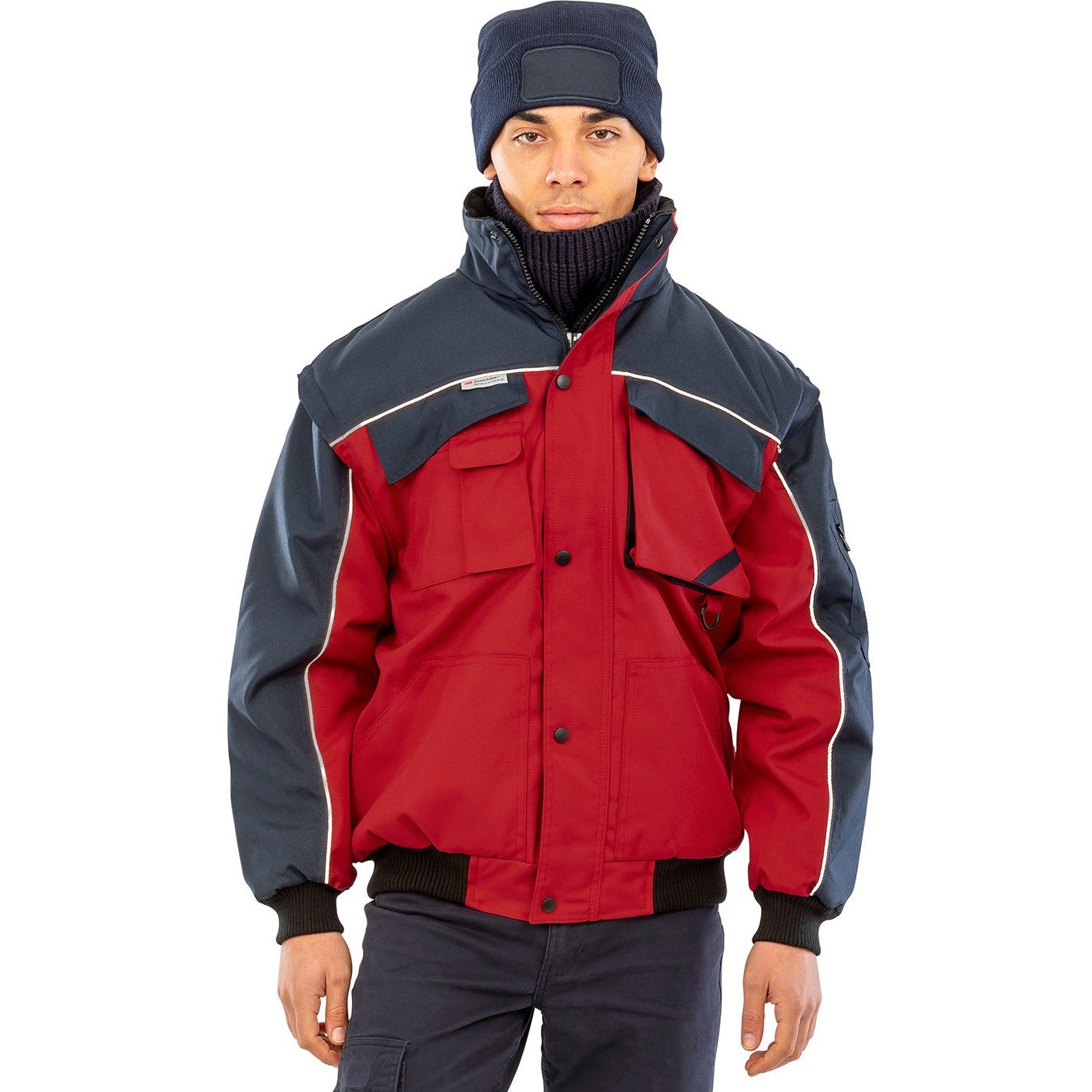 Result Workguard Work-Guard Zip Sleeve Heavy-Duty Pilot Jacket