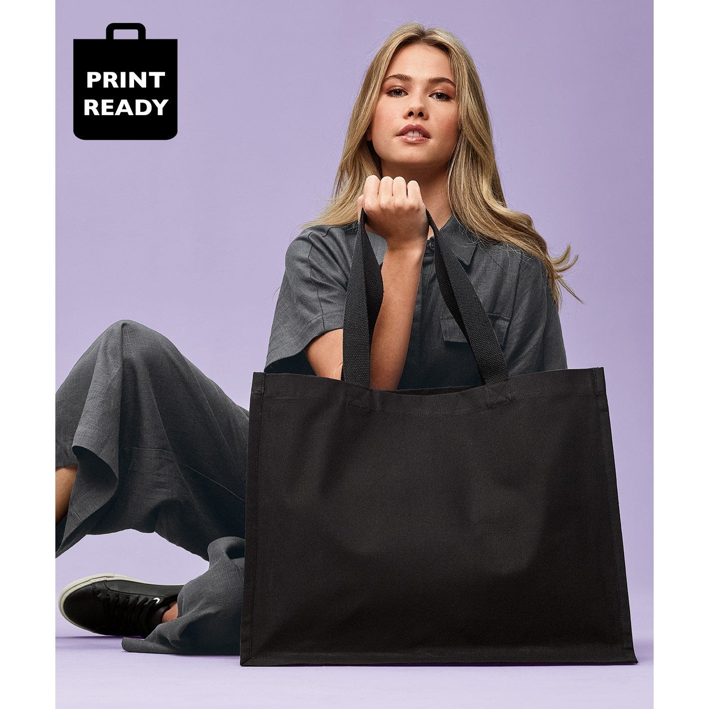 Nutshell® Recycled Premium Canvas Stand-Up Shopper