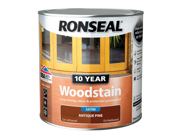 Ronseal 10 Year Woodstain Antique Pine 2.5 litre