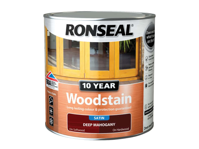 Ronseal 10 Year Woodstain Deep Mahogany 750ml