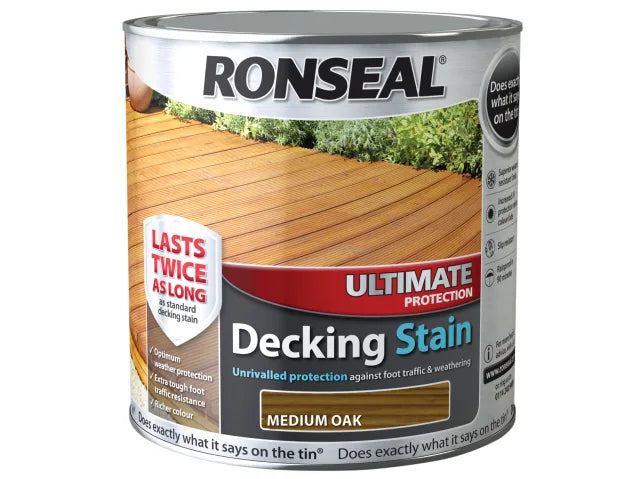Ronseal Ultimate Protection Decking Stain Medium Oak 2.5 litre
