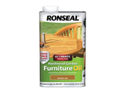 Ronseal Ultimate Protection Hardwood Garden Furniture Oil Natural Oak 1 litre