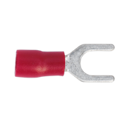 Sealey Easy-Entry Fork Terminal Ø5.3mm (2BA) Red Pack of 100