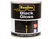 Rustins Quick Dry Black Gloss 1 Litre
