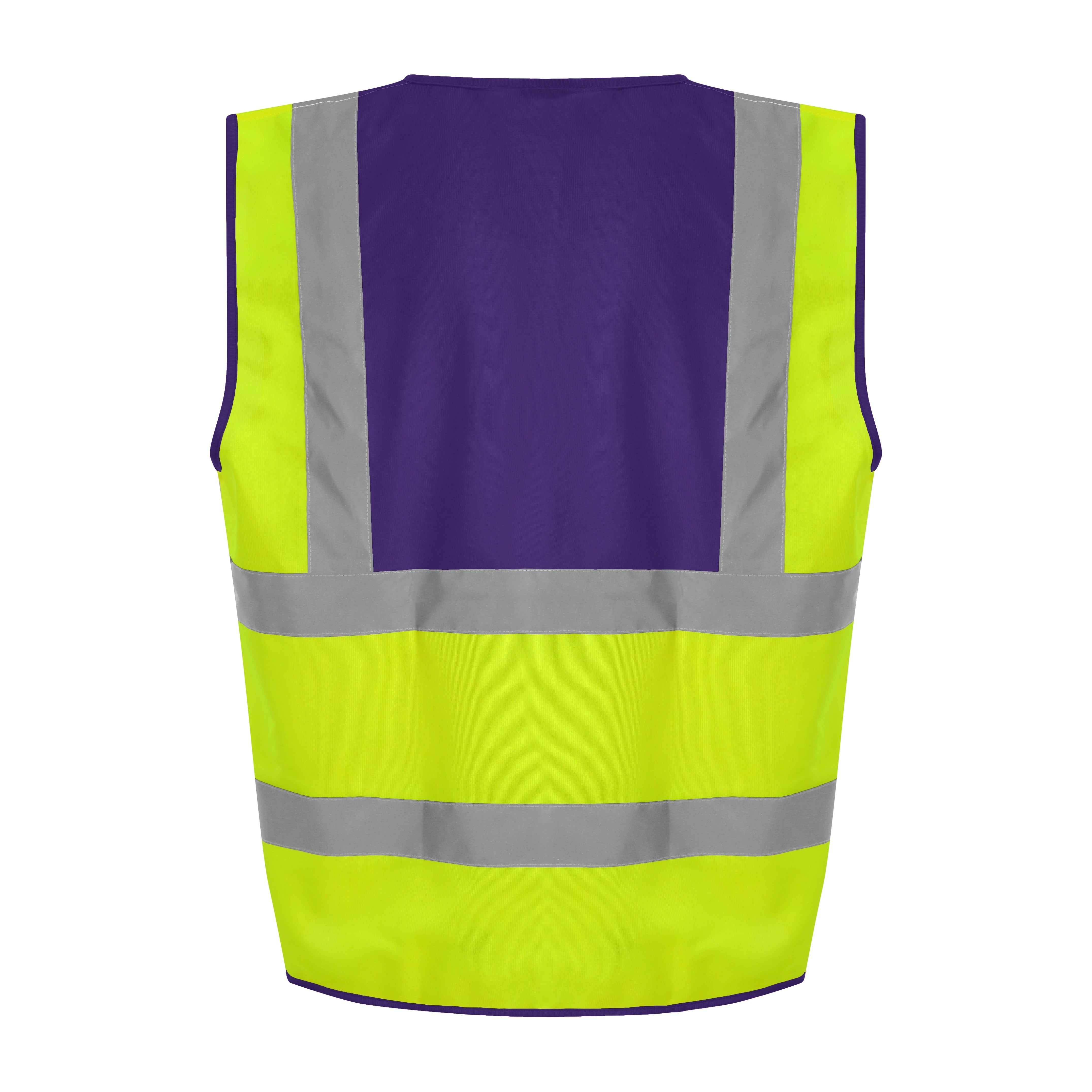 Prortx High Visibility Waistcoat - HV Yellow/Purple