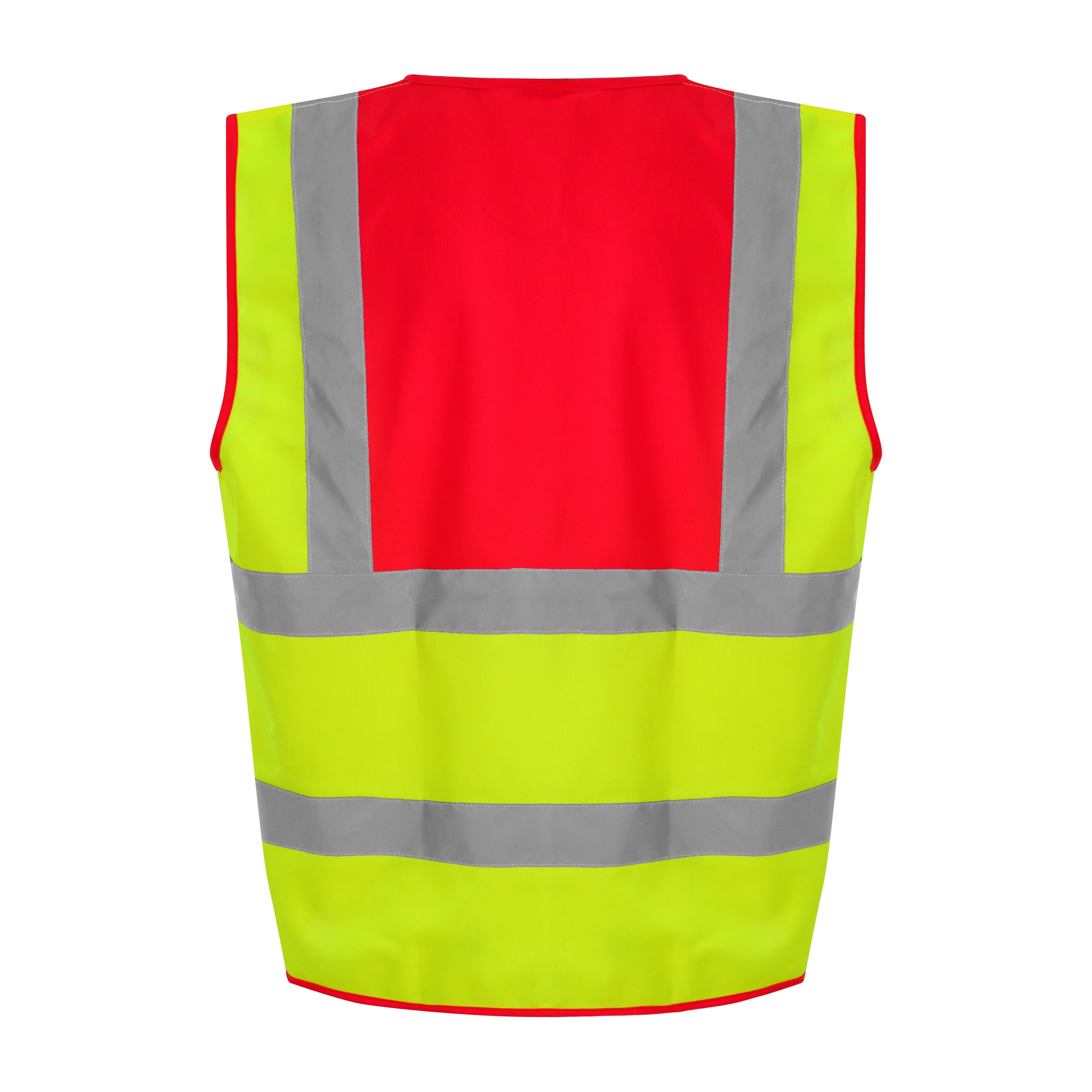 Prortx High Visibility Waistcoat - HV Yellow/Red