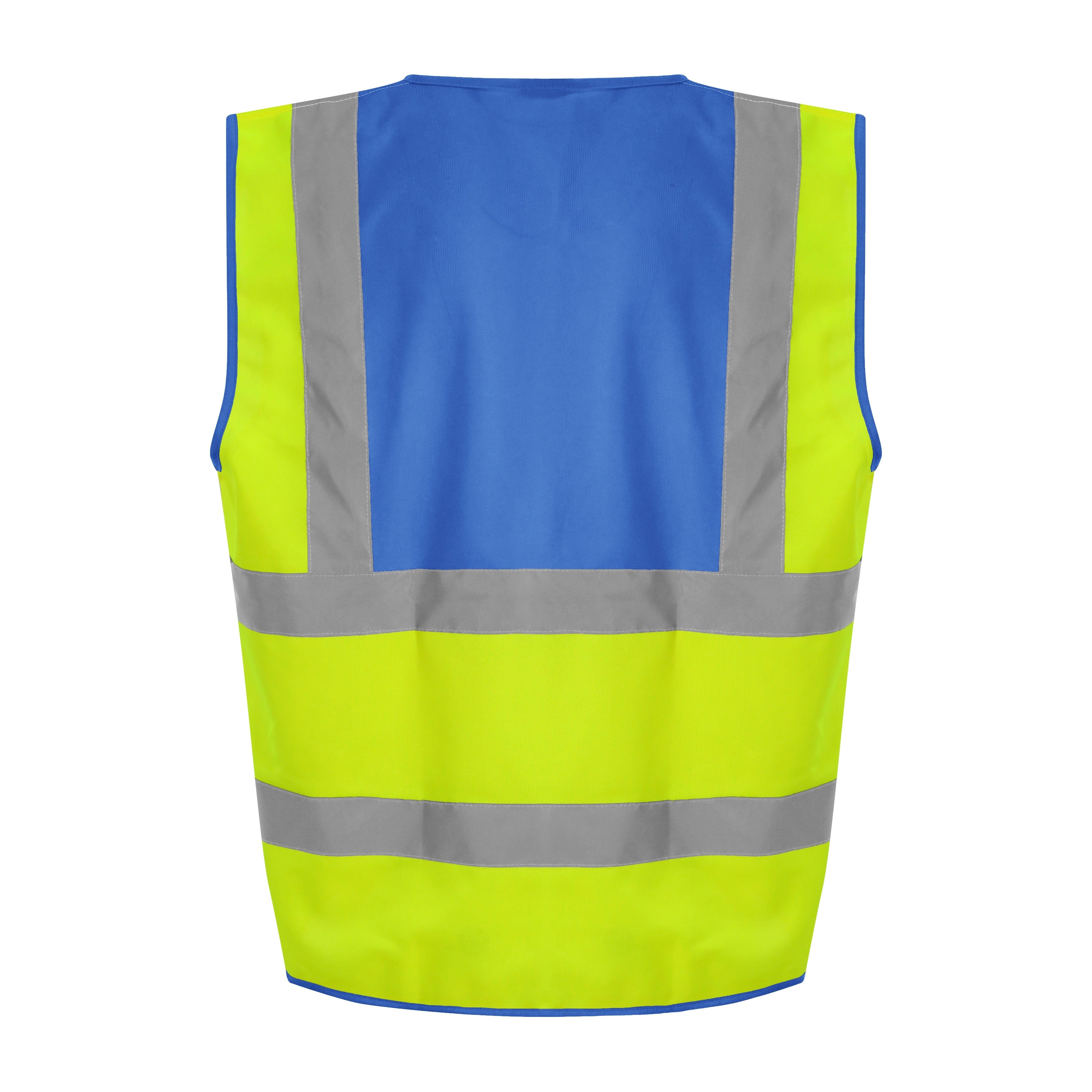 Prortx High Visibility Waistcoat - HV Yellow/Royal Blue