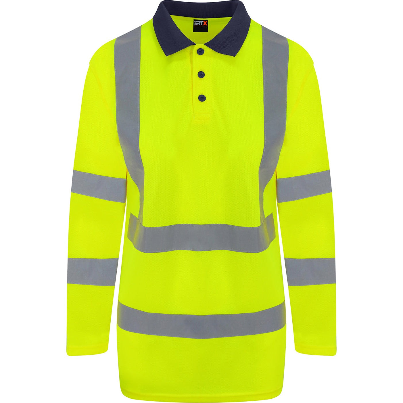 Prortx High Visibility High Visibility Long Sleeve Polo