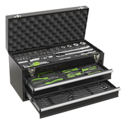 Sealey Portable Tool Chest 2 Drawer with 90pc Tool Kit