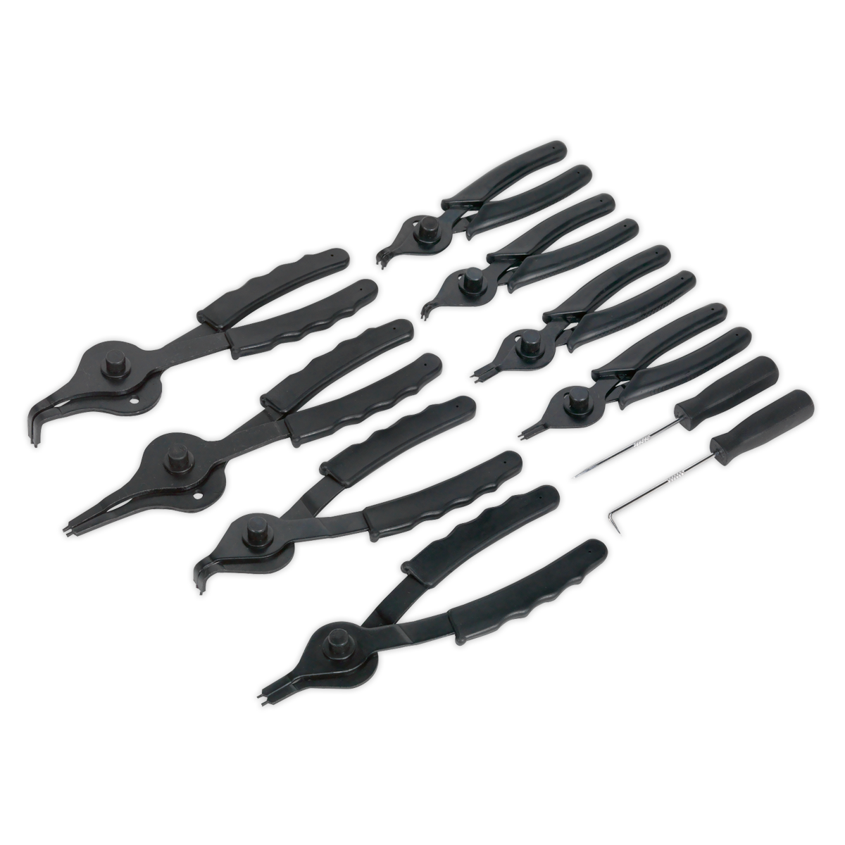 Sealey Circlip Pliers Set 10pc Internal/External