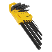 Sealey Hex Key Set 9pc Long Metric S01091