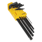 Sealey Ball-End Hex Key Set 9pc Long Metric S01093