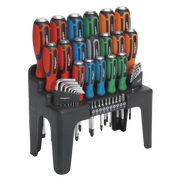 Sealey Hammer-Thru Screwdriver, Hex Key & Bit Set 44pc