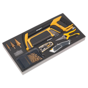 Sealey Tool Tray with Cutting & Drilling Set 28pc