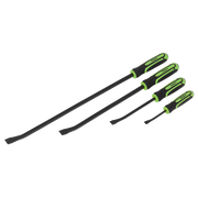 Sealey Angled Pry Bar Set with Hammer Cap Heavy-Duty 4pc