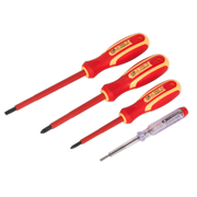 Sealey Electrician's Screwdriver Set 4pc VDE Approved