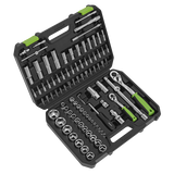 Sealey Socket Set 94pc 1/4" & 1/2"Sq Drive WallDrive® Metric
