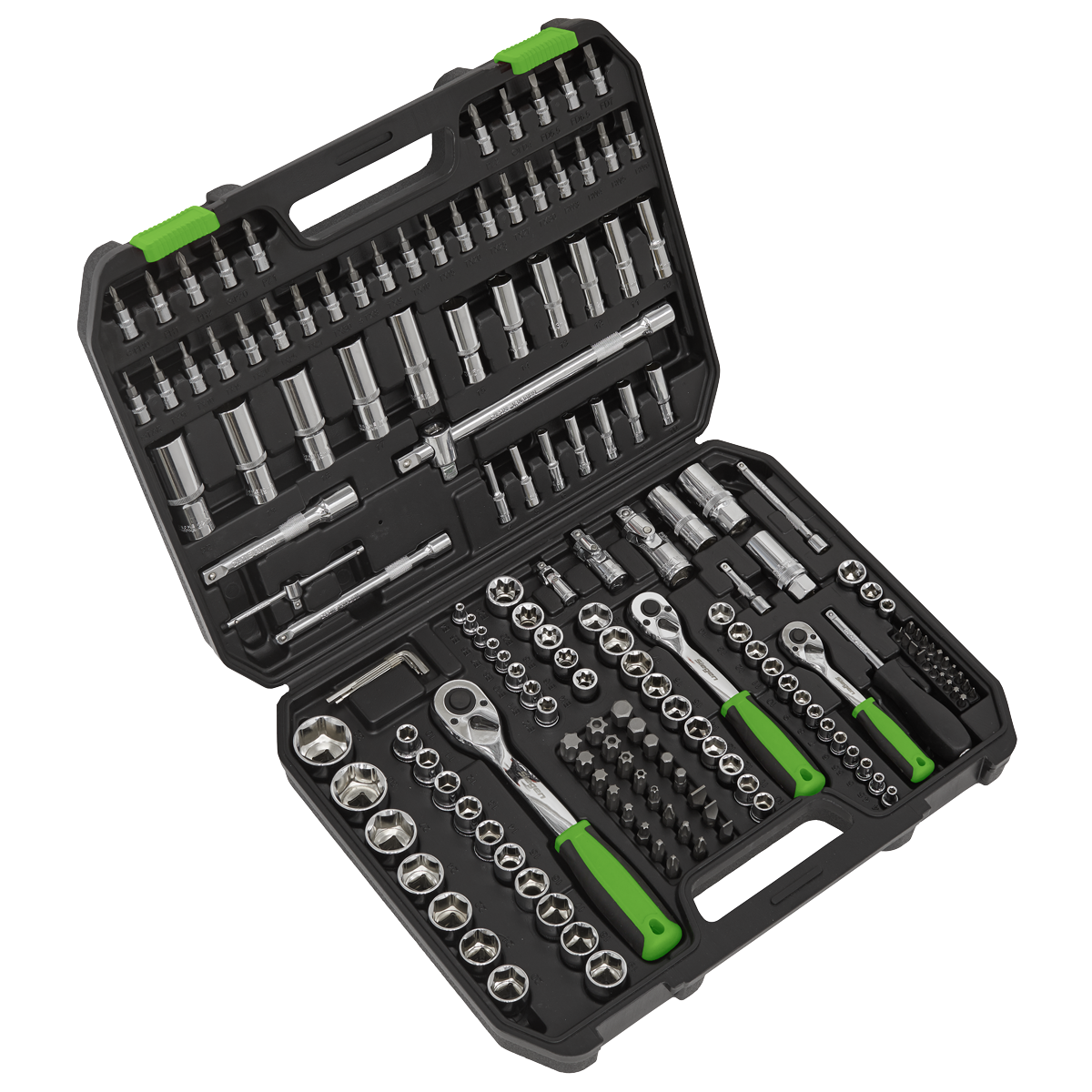 Sealey Socket Set 171pc 1/4", 3/8" & 1/2"Sq Drive WallDrive® Metric