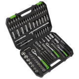 Sealey Socket Set 171pc 1/4", 3/8" & 1/2"Sq Drive WallDrive® Metric