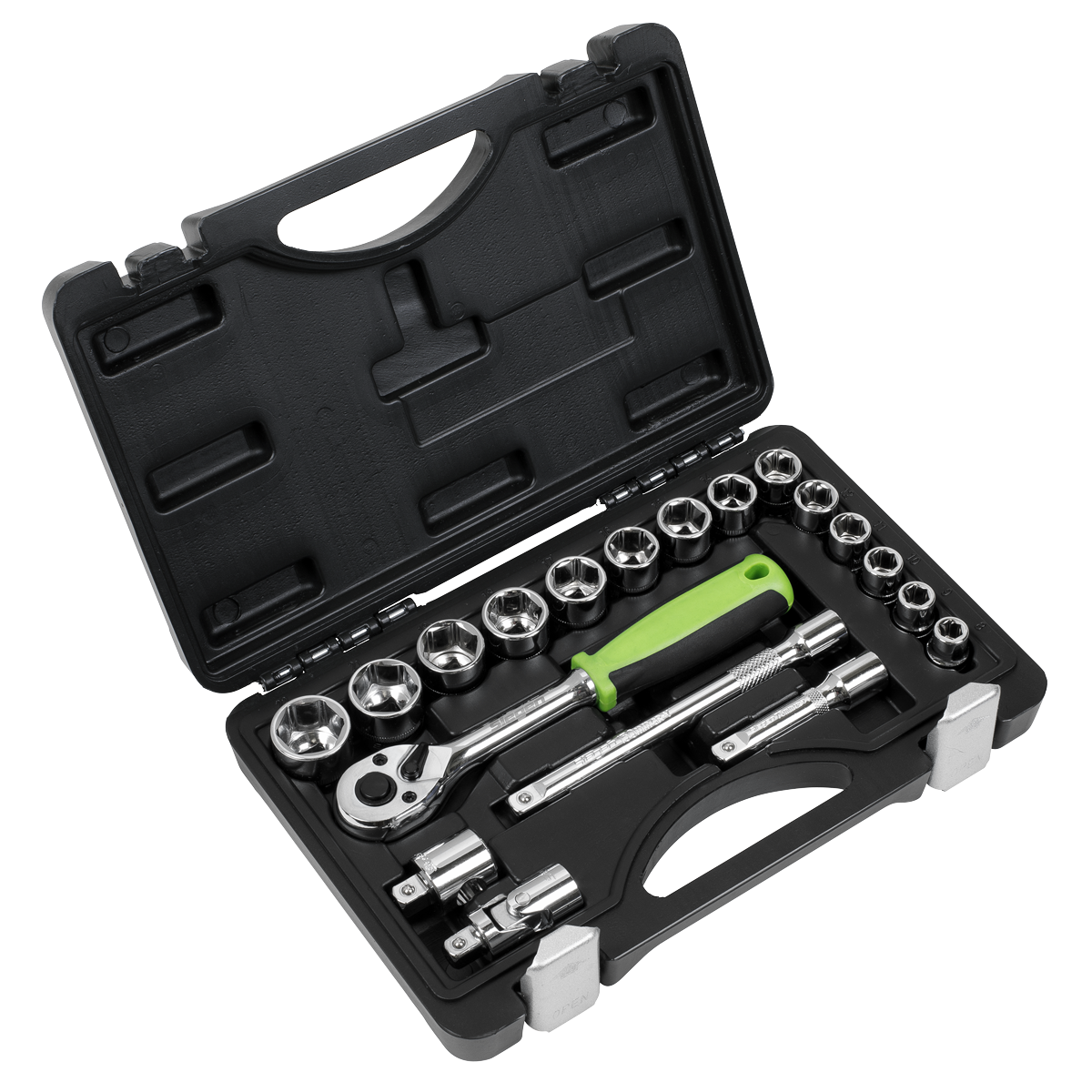 Sealey Socket Set 19pc 3/8"Sq Drive Metric