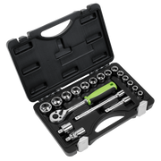 Sealey Socket Set 19pc 3/8"Sq Drive Metric