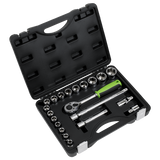 Sealey Socket Set 21pc 1/2"Sq Drive Metric