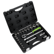 Sealey Socket Set 21pc 1/2"Sq Drive Metric