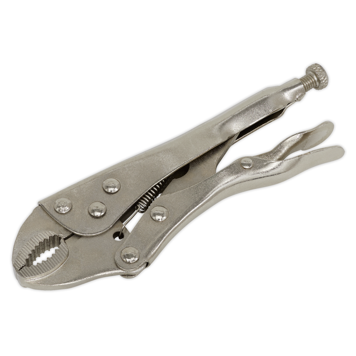 Sealey Locking Pliers 175mm Curved Jaw