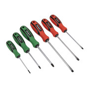 Sealey Soft Grip Screwdriver Set 6pc