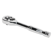 Sealey Ratchet Wrench 1/4"Sq Drive Pear-Head Flip Reverse S0704