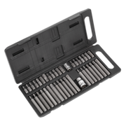 Sealey TRX-Star/Hex/Spline Bit Set 40pc 3/8" & 1/2"Sq Drive