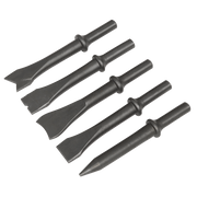 Sealey Air Hammer Chisel Set 5pc 120mm .401" Shank